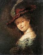 Portrait of the Young Saskia Rembrandt Peale